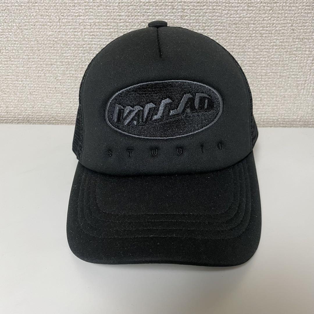 新品 未使用 VALLAD STUDIO LOGO BLK メッシュ キャップ