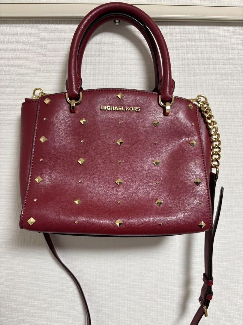 MICHAEL KORS バーガンディ ショルダーバッグ
