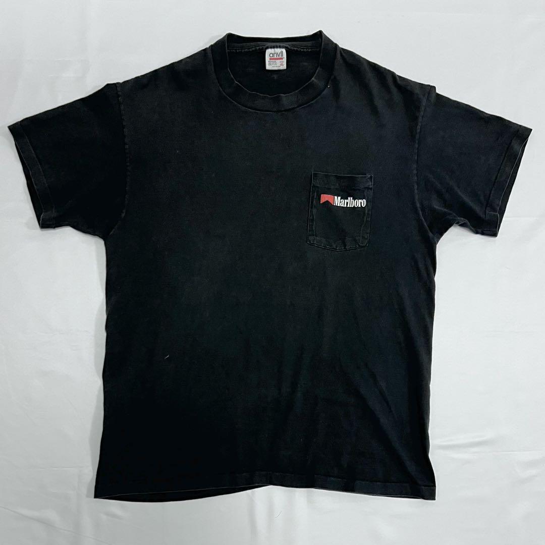 90s USA製 Marlboro マルボロ カウボーイTシャツ ブラック XL