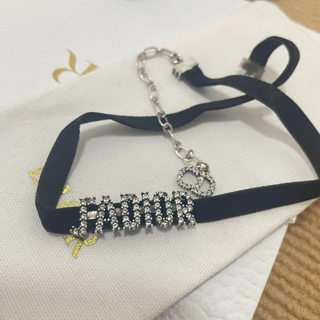 DIOR cディオール J\'ADIORベロアチョーカーネックレス