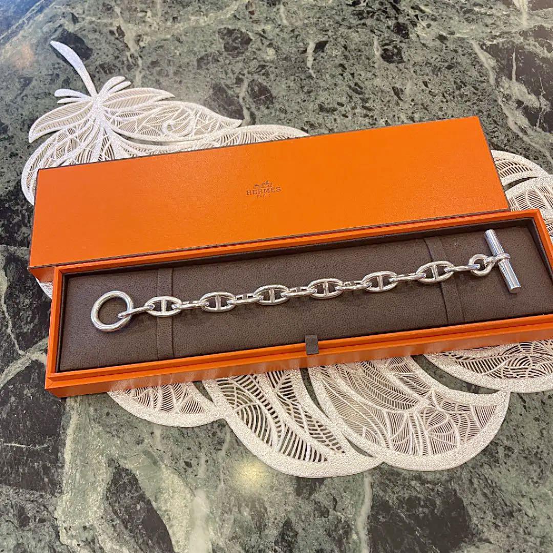 ホワイト系肌触りがいい ☆エルメス☆Chaine d'Ancre GM Grand Modele ブレスレット アクセサリーホワイト系¥80,190-netlinguae.com.br ホワイト系肌触りがいい ☆エルメス☆Chaine d'Ancre GM Grand Modele ブレスレット アクセサリーホワイト系¥80,190-netlinguae.com.br