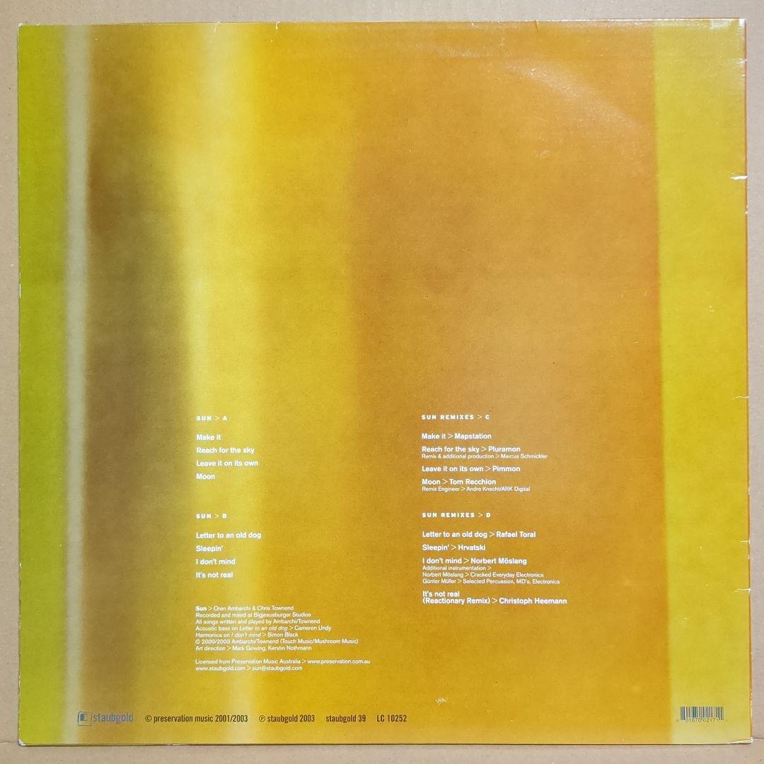 洋楽 SUN / STAUBGOLD 39 / OREN AMBARCHI / 2LP
