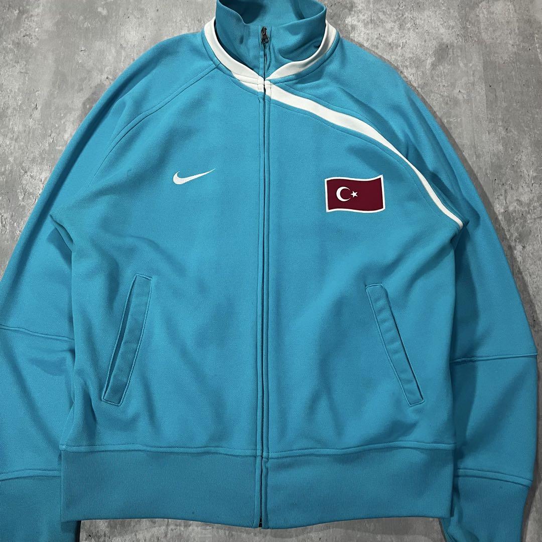 【古着】00s NIKE トラックジャケット トルコ代表 サッカー y2k 美色 古着】00s NIKE トラックジャケット トルコ代表 サッカー y2k 美