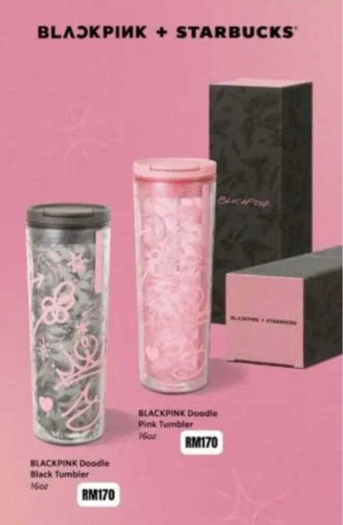 ブラックピンク　タンブラー ブラックピンク　タンブラー
