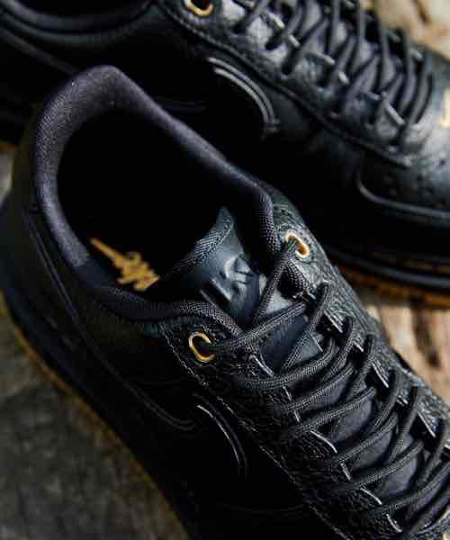 モデル 新品 NIKE ナイキ エアフォース1 ロー LUXE ラックス 黒 金 27 oBXTt-m30156777714 しくお