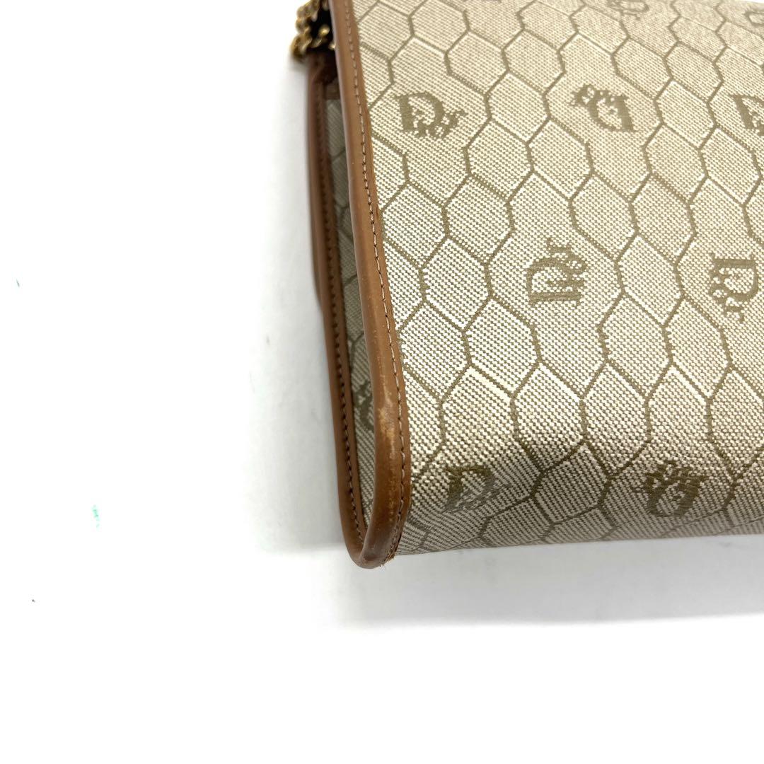 【極美品】Dior ショルダーバッグ ハニカム PVC レザー