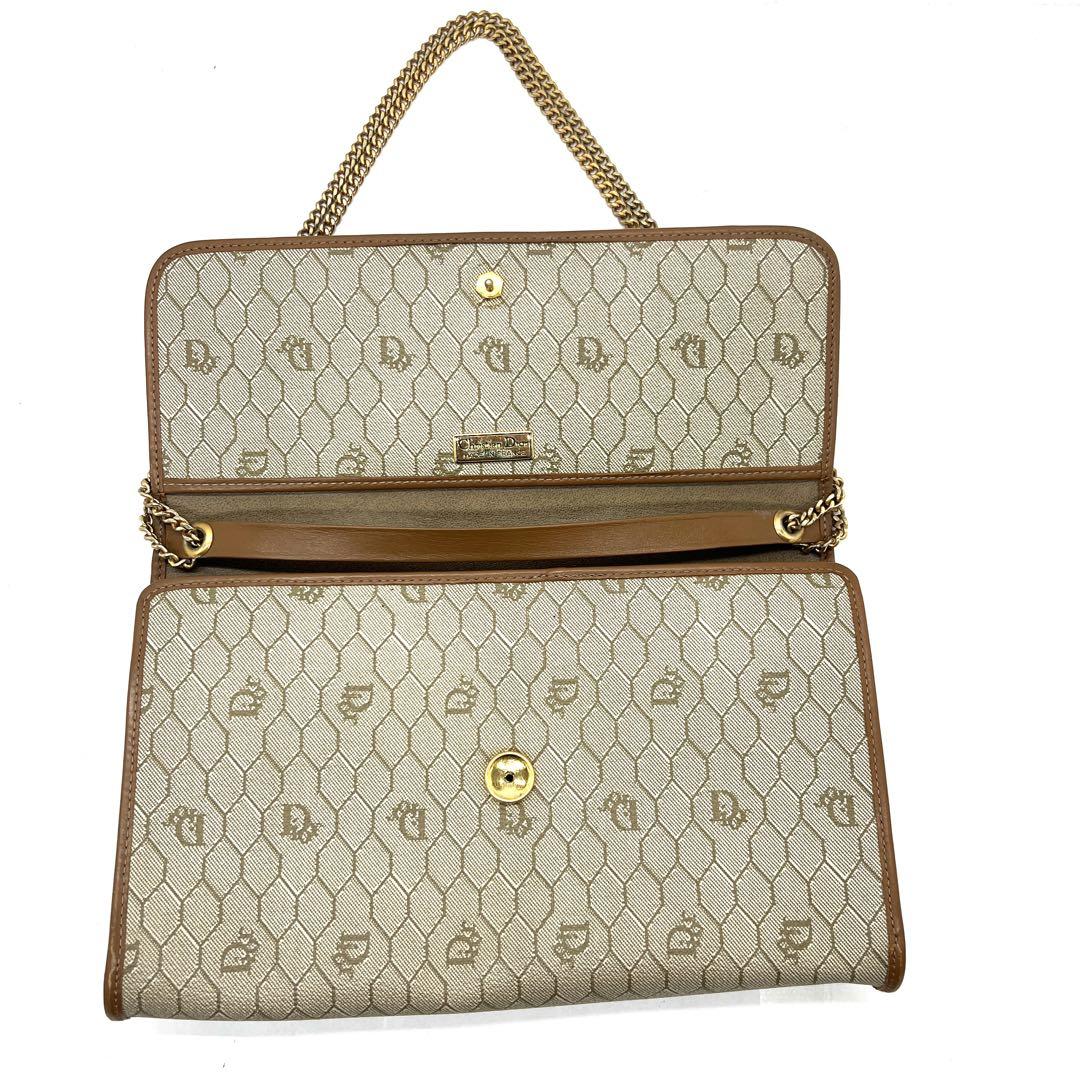 【極美品】Dior ショルダーバッグ ハニカム PVC レザー