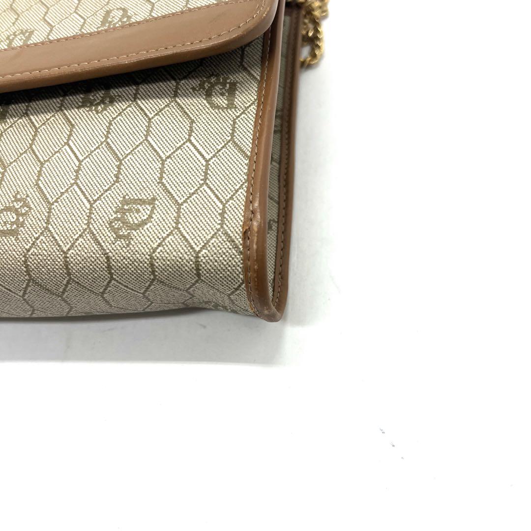 【極美品】Dior ショルダーバッグ ハニカム PVC レザー