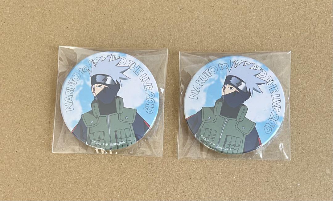 NARUTO カカシ 缶バッジ 2点セット NARUTO カカシ 缶バッジ 2点セット