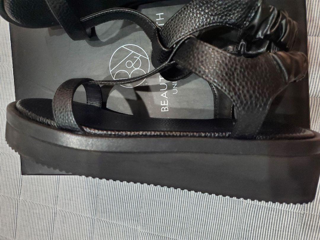 Tストラップ　プラットフォーム　サンダル　サイズ37 UNITED ARROWS LTD. OUTLET｜Tストラップ プラットフォーム