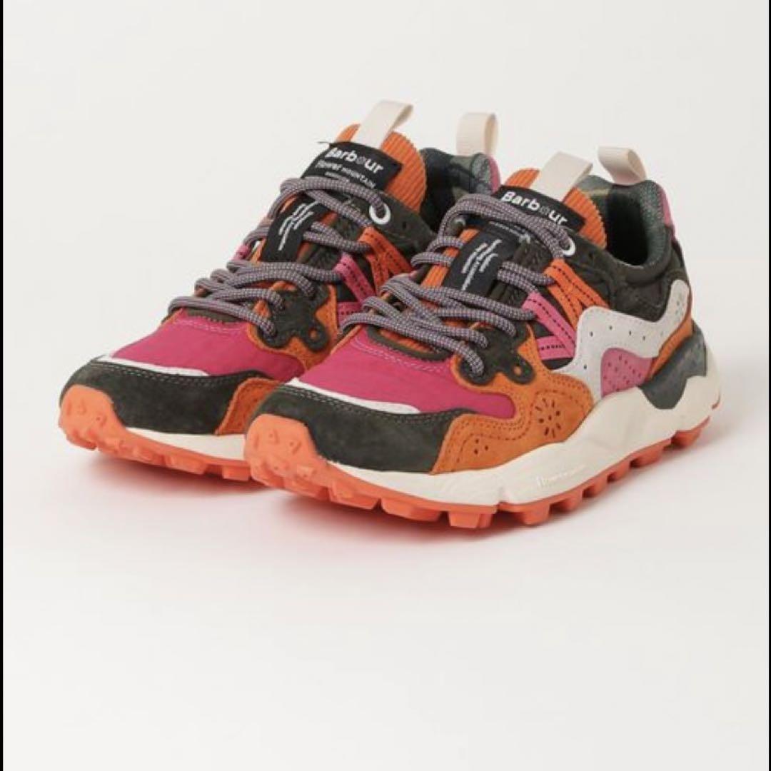 BARBOUR フラワマウンテンヤマノスニカ 【関税込】 FLOWER MOUNTAIN YAMANO 3 BARBOUR UNI X FM Sneakers Suede