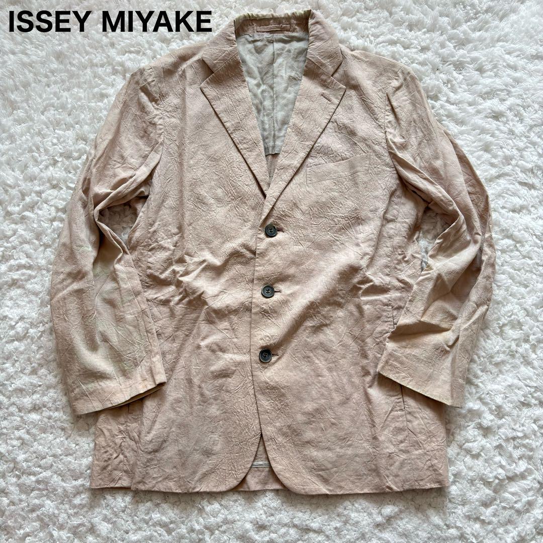 ISSEY MIYAKE MEN ベージュ ジャケット イッセイベージュジャケット （中古・古着通販】ISSEY MIYAKE