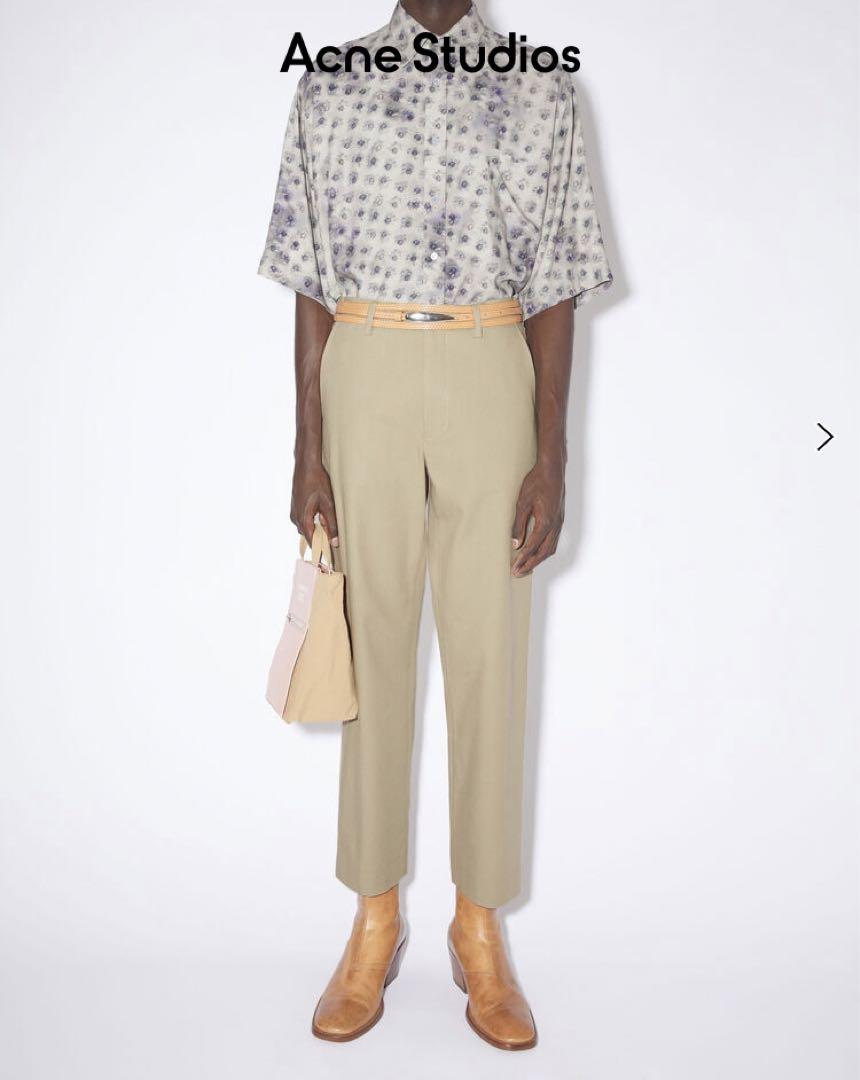 【Acne Studios】ベージュ トロンプルイユ トラウザーズ 三越伊勢丹 | Acne Studios/アクネ ストゥディオズ_Men通販