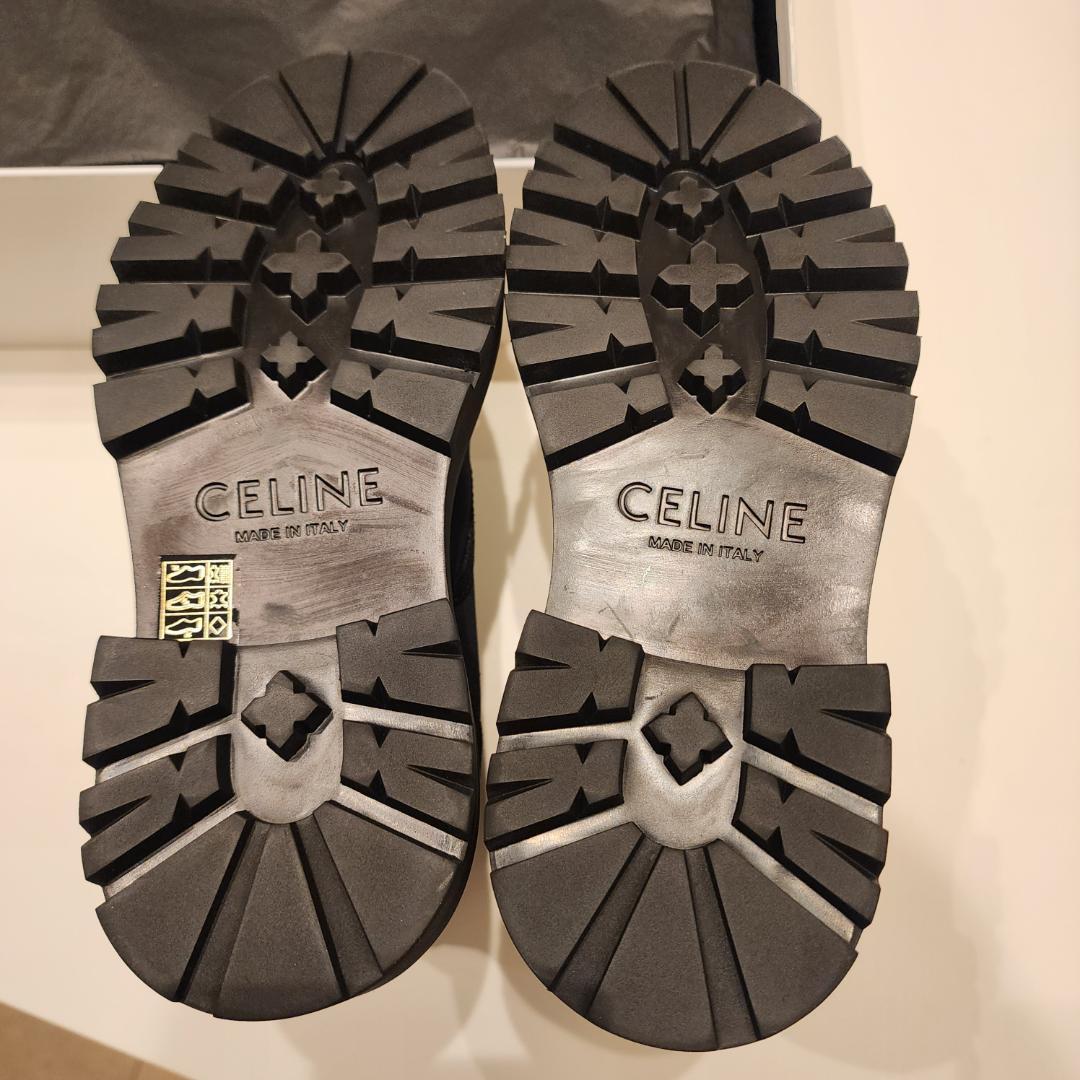 新品未使用 CELINE セリーヌ バルギーレースアップ ブーツ 黒 新品未使用 CELINE セリーヌ バルギーレースアップ ブーツ 黒
