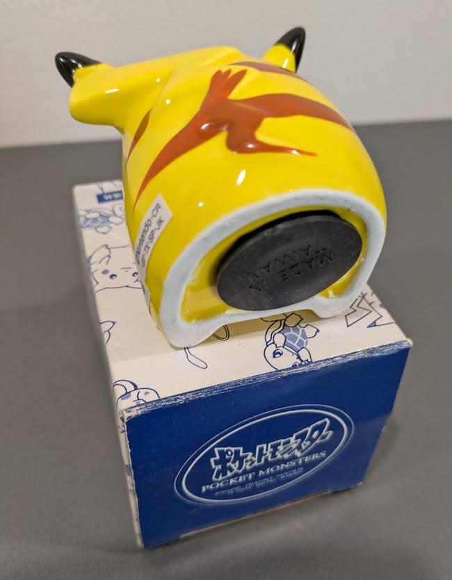 ◇ ピカチュウ 陶器製 貯金箱 コインバンク未使用新品箱入り S