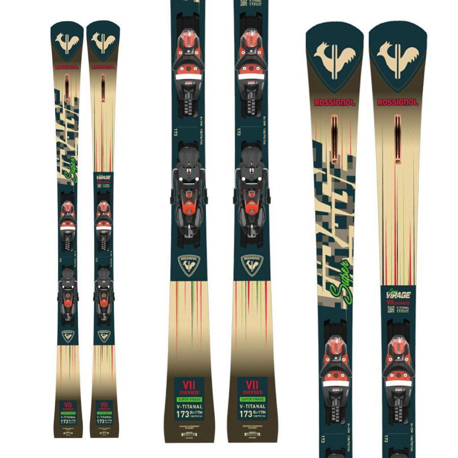 2023 ROSSIGNOL（ロシニョール）SUPER VIRAGE Ⅶ OVERSIZE + SPX 12 KONECT GW BLACK HOT  RED 専用金具付 - スポーツたきぐち倶知安店 サイバーショップ
