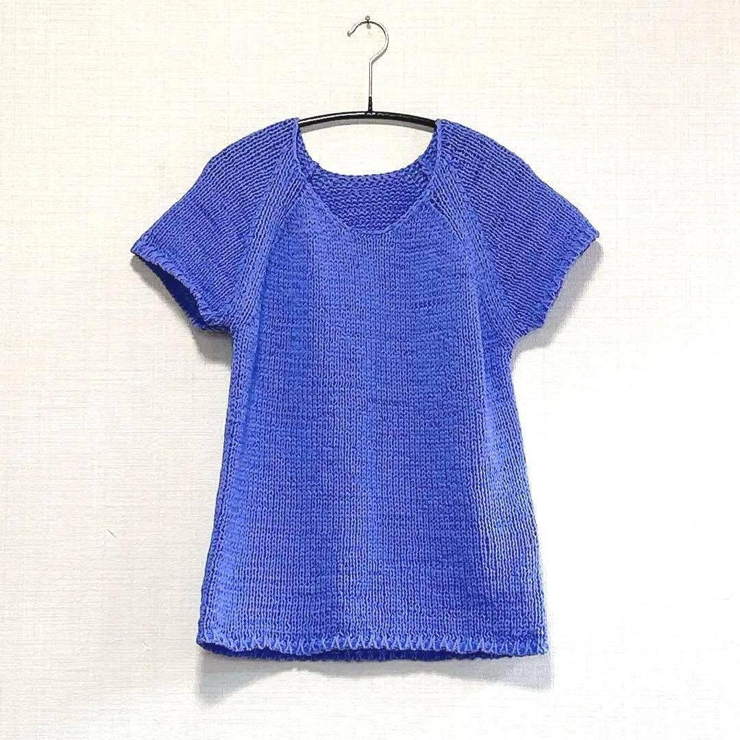 【最終価格・美品】PLEATS PLEASEイッセイミヤケ半袖トップス紫青レア