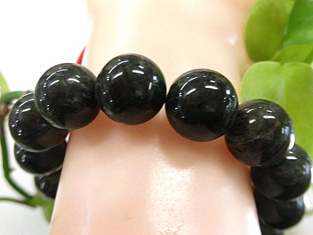 天然石 ガーデンクォーツ14mm玉ブレスレット　　　190312734