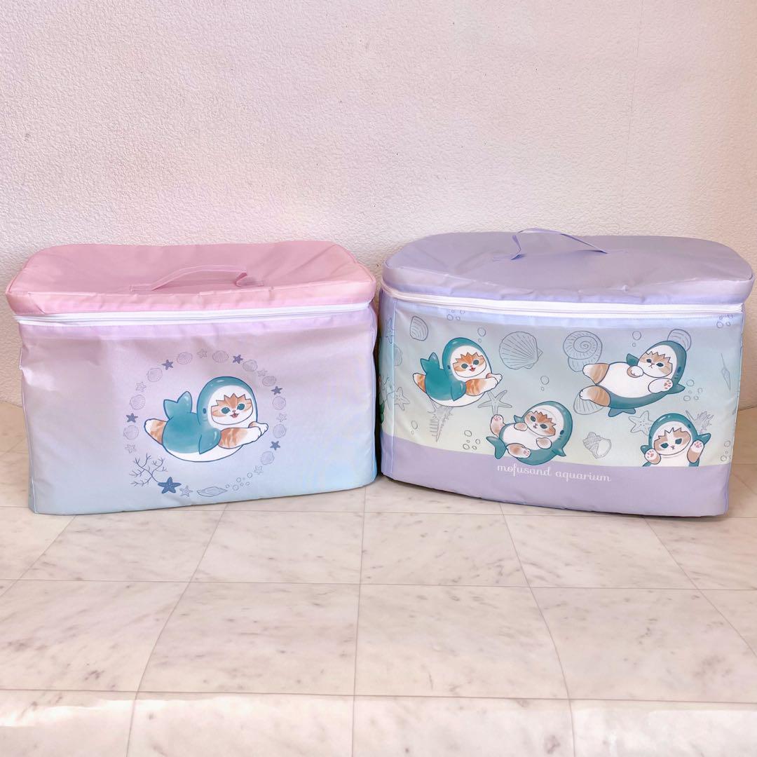 mofusand アクアリウム サメにゃん 収納ボックス 収納ケース 2個セット衣装ケース・衣類収納ケース