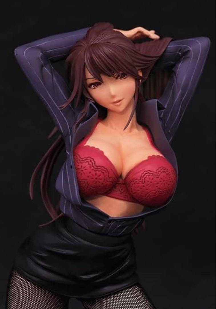 絶対的美少女　av　ジャケット OL ネイビージャケット 美少女フィギュア 箱有り 27cm