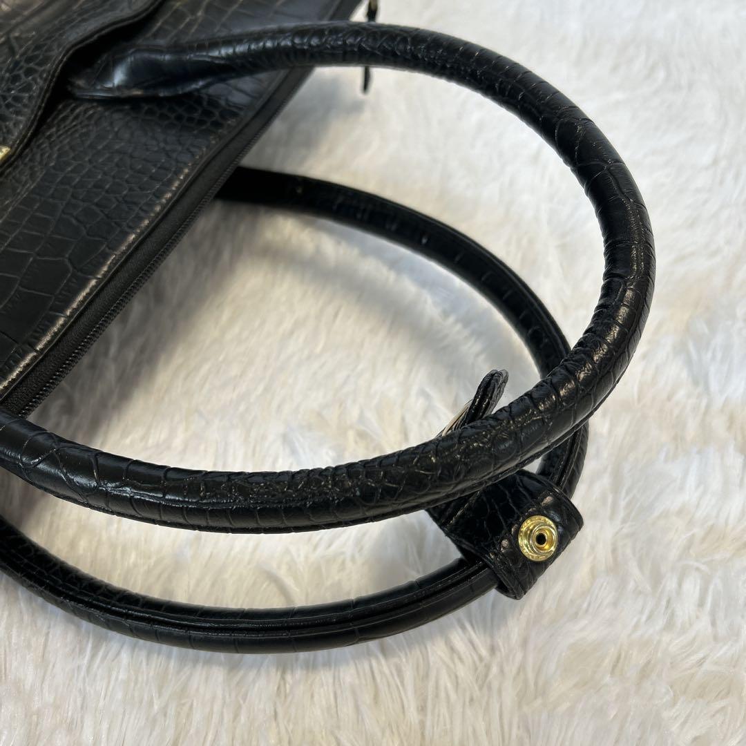cooco クーコ クロコ型押し キャリーカート アルミハンドル 2way