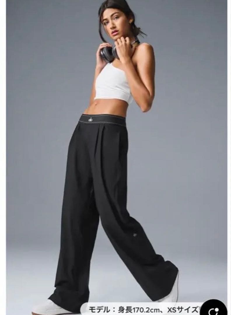 Alo Suit Up トラウザー レギュラー XSサイズ ブラッXS SS ALO Yoga DECORATOM_COM_BR