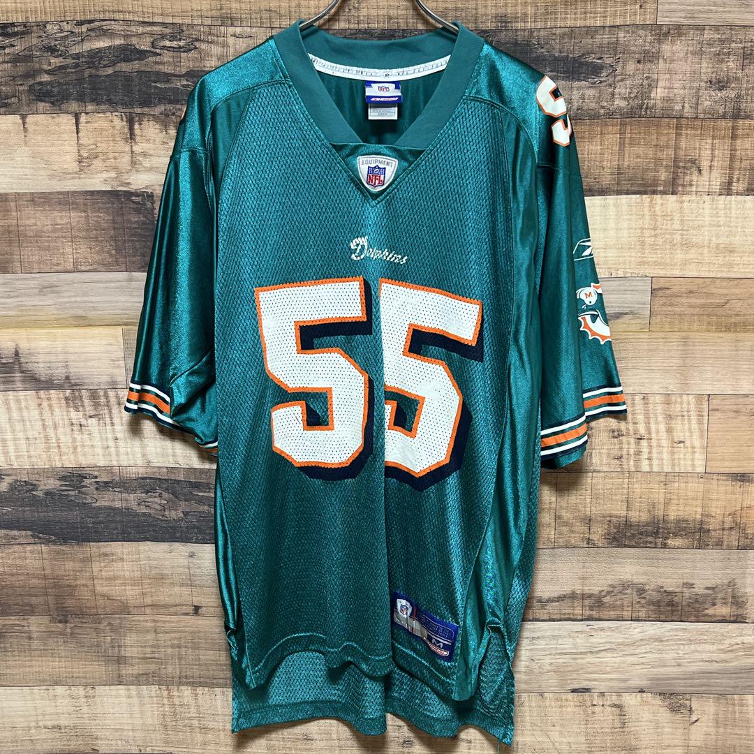 福袋 オンライン Reebok ゲームシャツ メルカリ - #55 SEAU マイアミ・ドルフィンズ シャツ