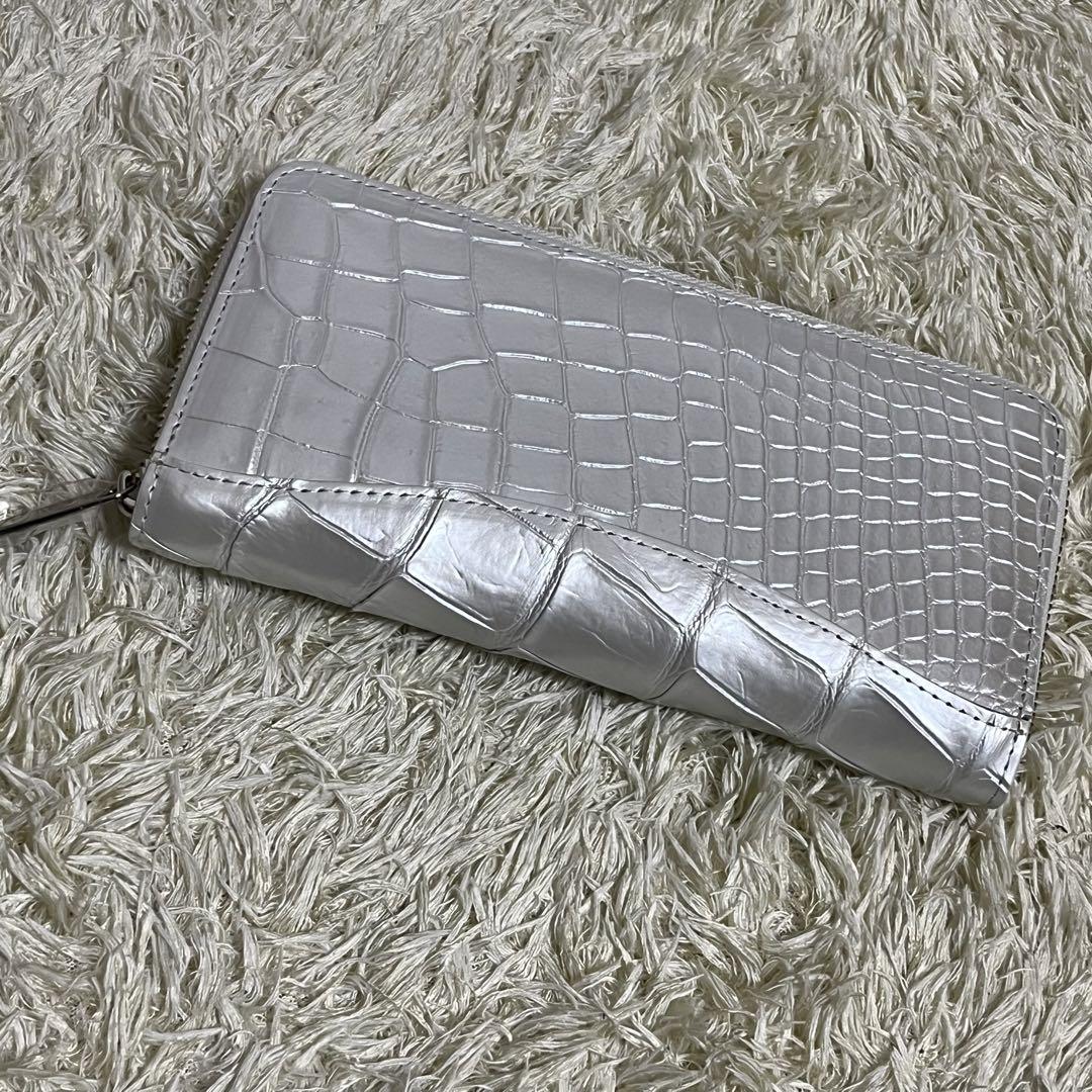 【新品】CROCODILE　クロコダイル　革　長財布　CROIX 