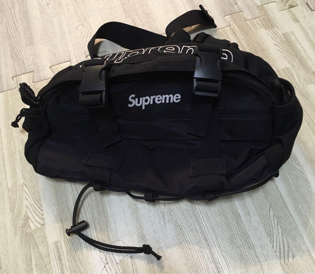 【美品】Supreme Waist Bag Black 19SS