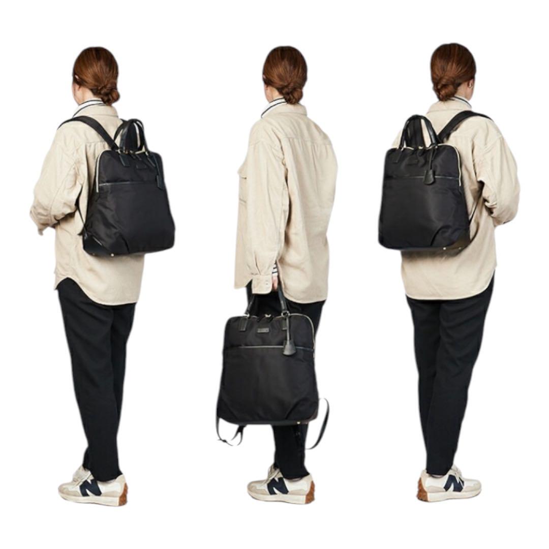 【極美品】ace.GENE エセンシア ナイロン ビジネス リュック ブラック