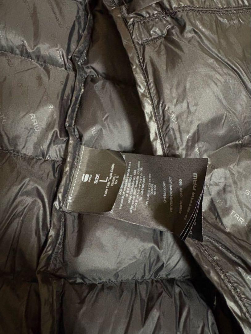 G-STAR RAW ジースターライダース ダウンジャケット黒 サイズＬ軽量
