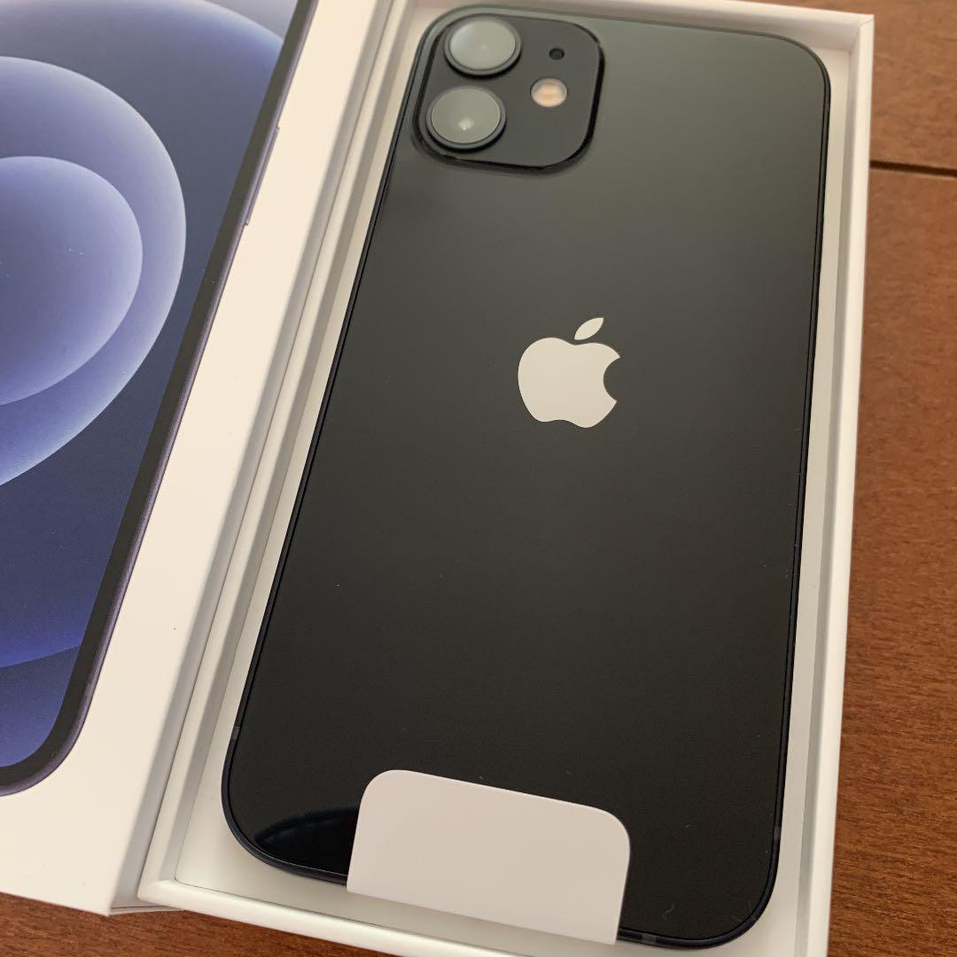 お得正規店 未使用品•SIMフリー iPhone 12 mini ブラック 64gb uaQht-m30180712326 数量限定安い