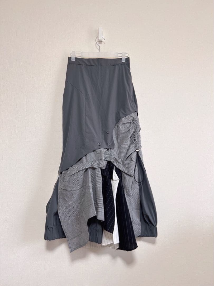 UN3D. アンスリード PATTERN MIX SHIRT スカートM・UN3D.