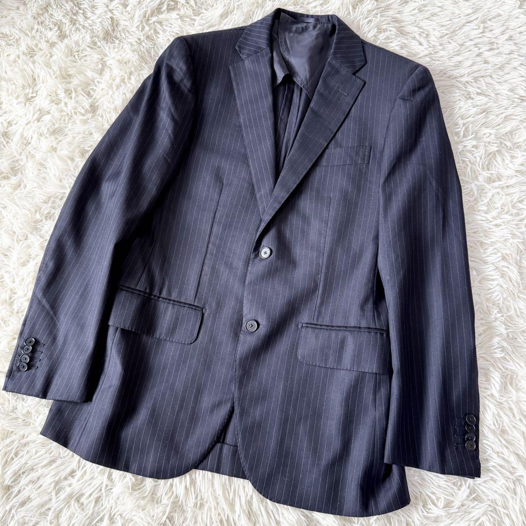 シップス　スーツセットアップ　ネイビー　46 ロロピアーナ　M