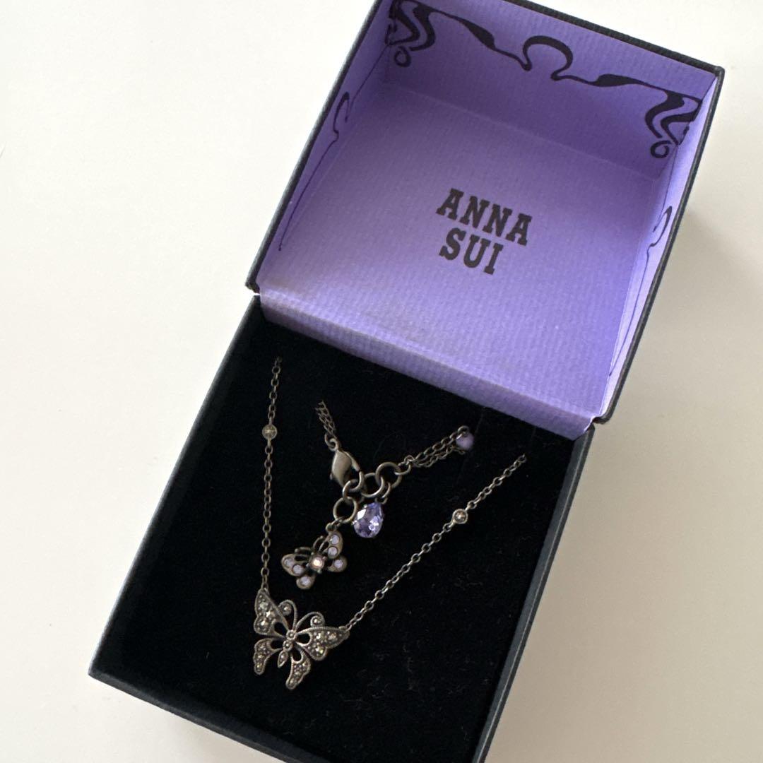 ANNA SUI 蝶モチーフ ネックレス ブレスレット シルバー ANNA SUI ネックレス 蝶モチーフ レディース : ZOZOTOWN Yahoo