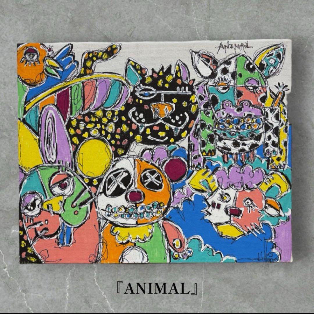 メルカリ限定出品】TERUMA 現代アート 原画☆53×53cm／240803