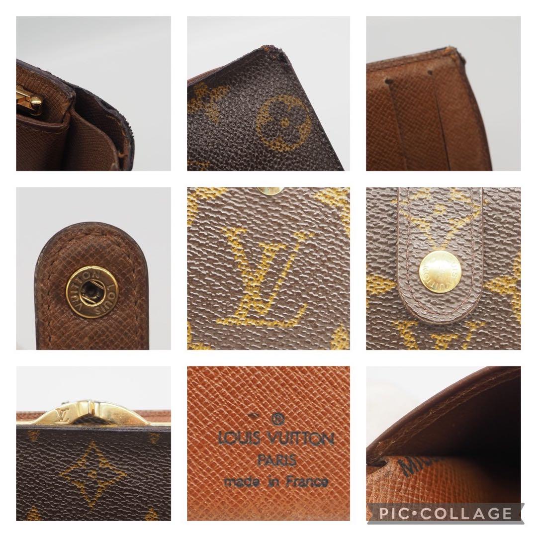ルイヴィトン モノグラム ヴィエノワ 二つ 折り財布 財布 がま口