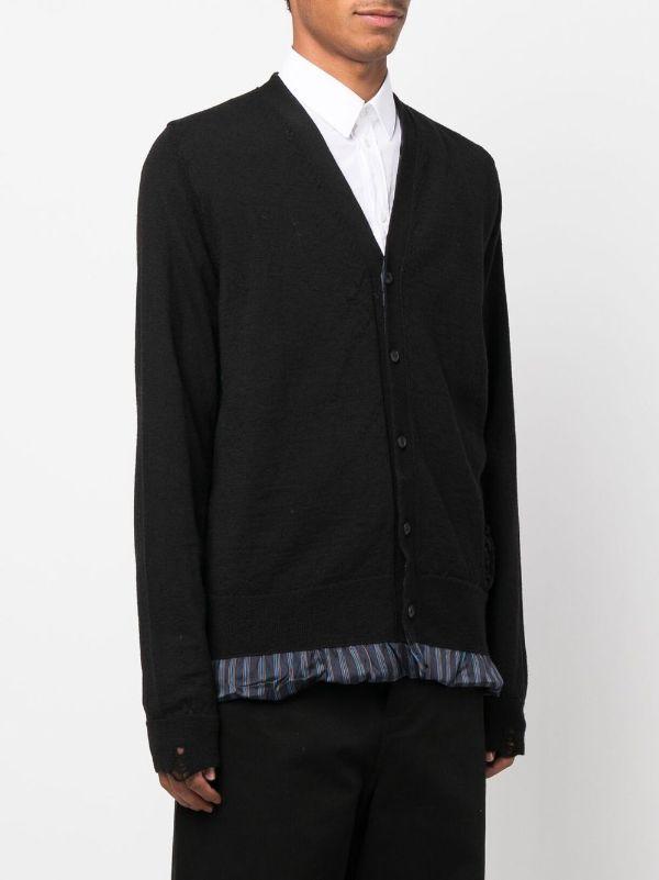 新品MAISON MARGIELA メゾンマルジェラ カーディガン ダメージ加工 MAISON MARGIELA】ダメージ加工カーディガン (Maison Margiela