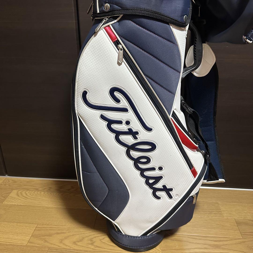 Titleist キャディバッグ ネイビー ホワイト ゴルフ 5分割