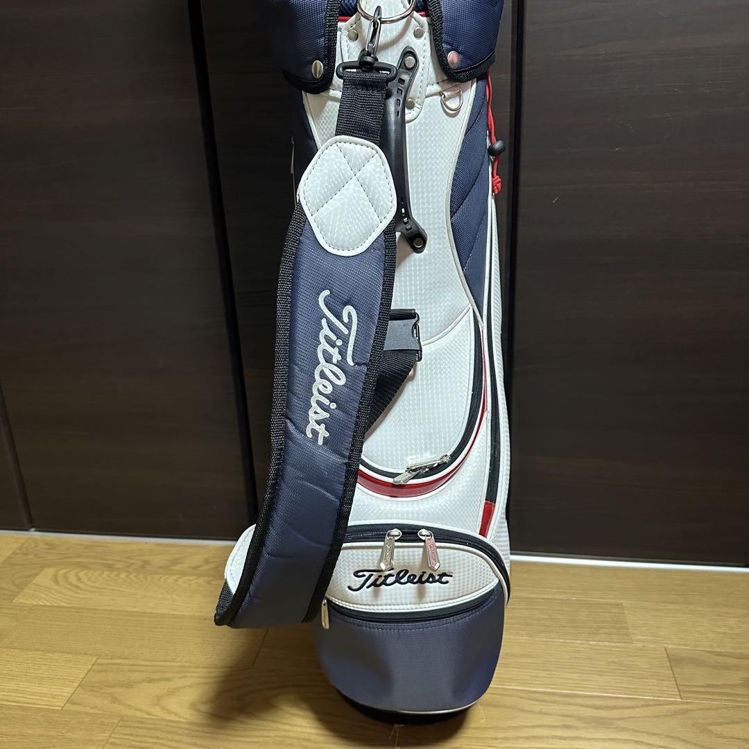 Titleist キャディバッグ ネイビー ホワイト ゴルフ 5分割