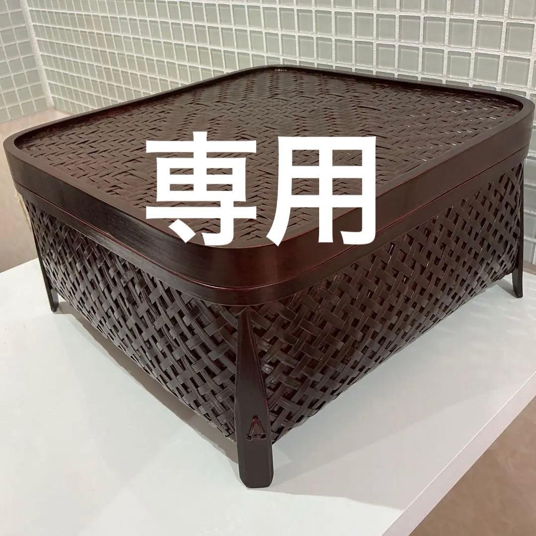 ポン太様専用 昭和レトロ　箱膳　はこぜん　蓋付き　アンティーク　小物入れ　収納