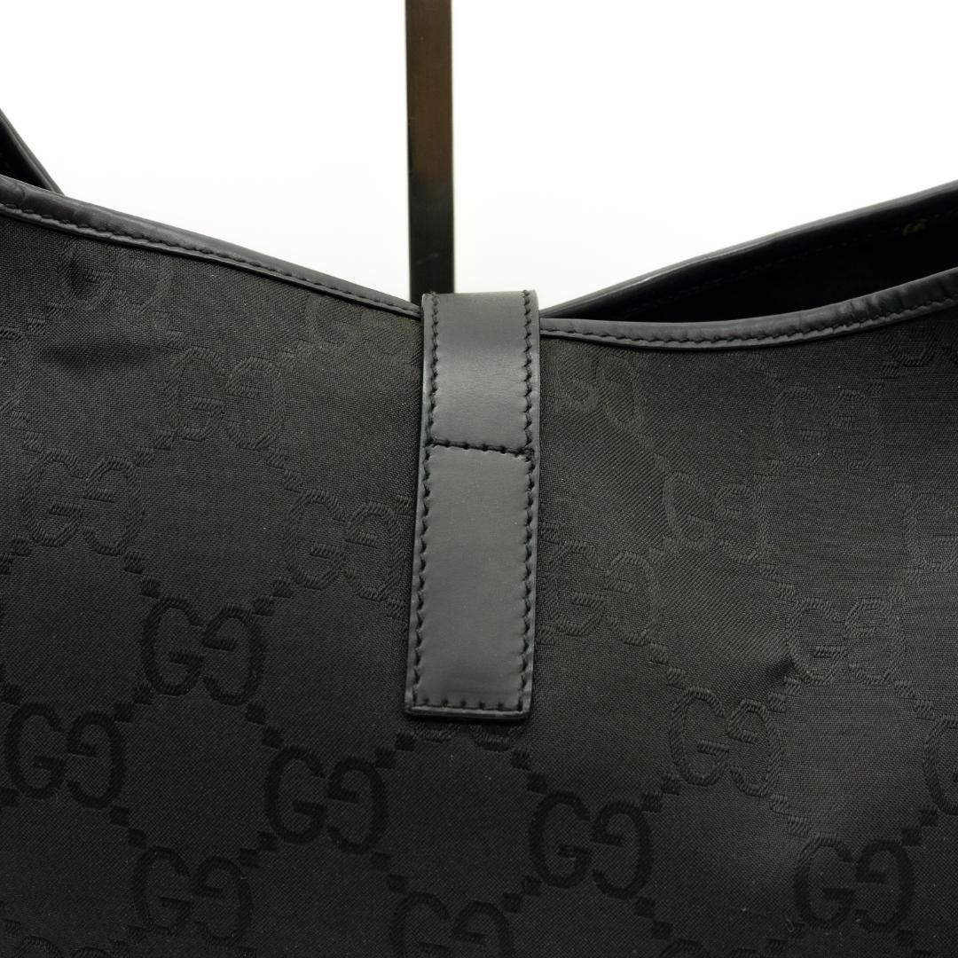 グッチ ジャッキーGG ハンドバッグ ブラック シルバー金具 レディース
