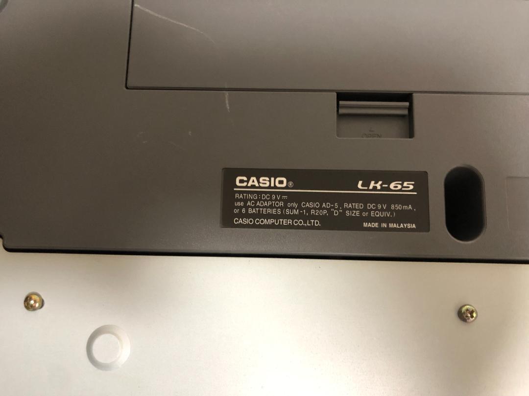 カシオ　電子キーボード　LK-65スタンド付き