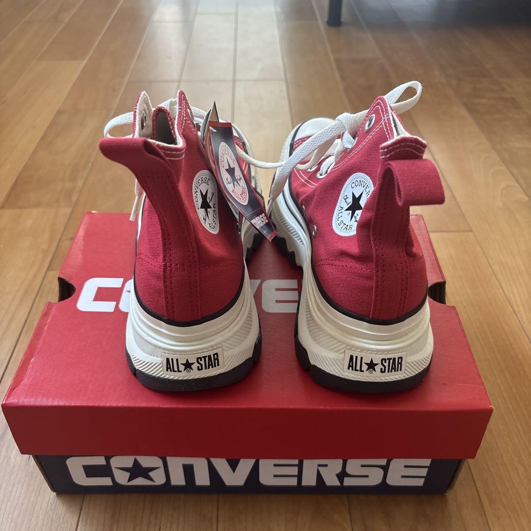 希少新品未使用CONVERSE トレックウェーブ　レッド　23cm 赤