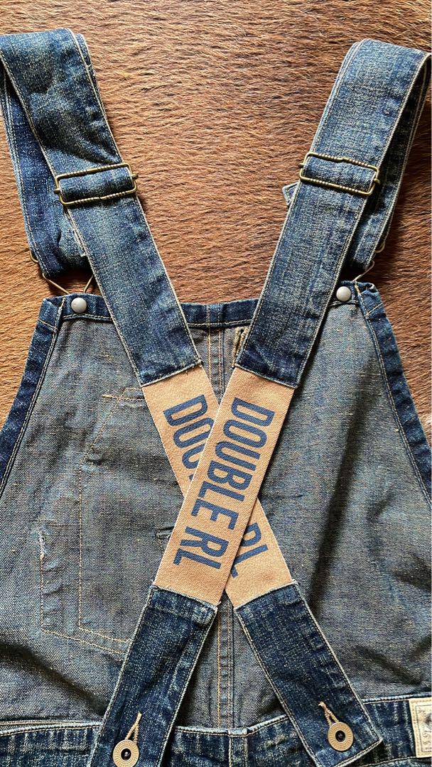 【未使用品】RRL ダブルアールエル デニム オーバーオール サイズS
