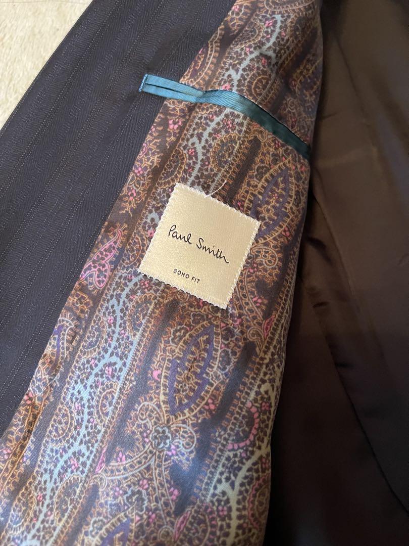 ✨最終値下✨　現行Paul Smith Zegnaスーツ　ネイビーストライプXL