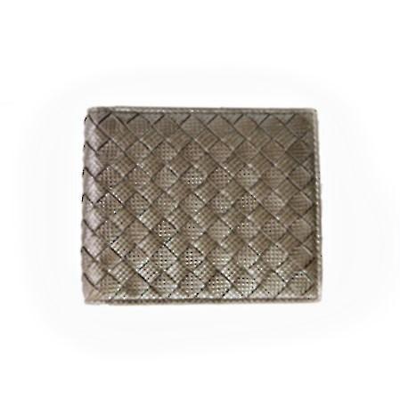 BOTTEGA VENETA イントレチャート 折り財布  アッシュ