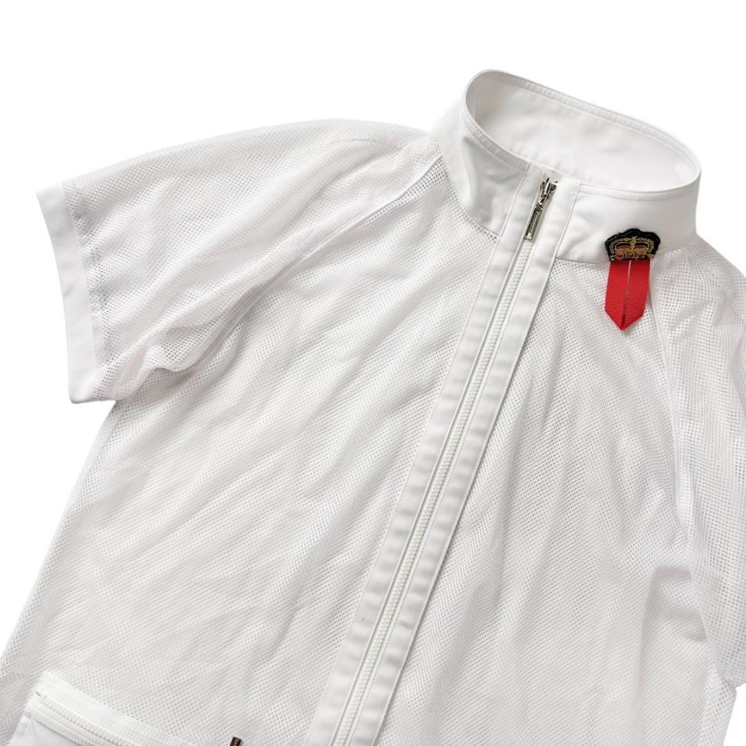 美品 ランバン スポール 半袖 メッシュ ジップアップ ジャケット 40 (L)