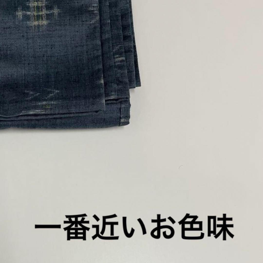 単衣 紬 絣調 正絹 A496 - メルカリ