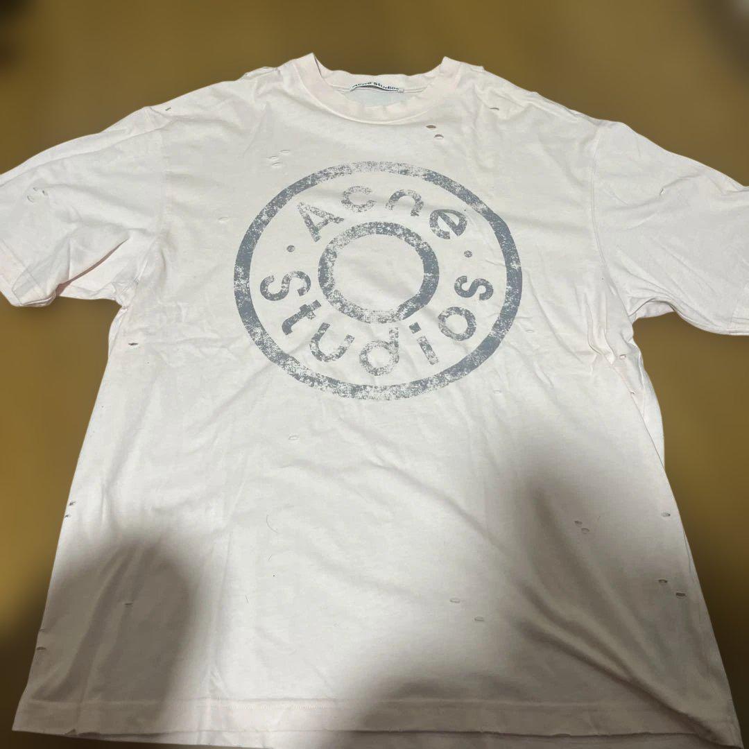 Acne Studios ダメージ加工 ロゴ Tee